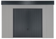 GARDEON® Gartenhaus mit sicherer Garagentür von Hörmann